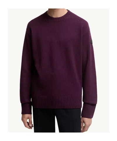 Moncler Pull En Laine Et Cachemire In Purple