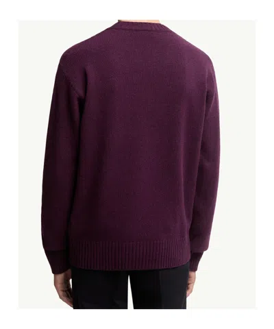 Moncler Pull En Laine Et Cachemire In Purple