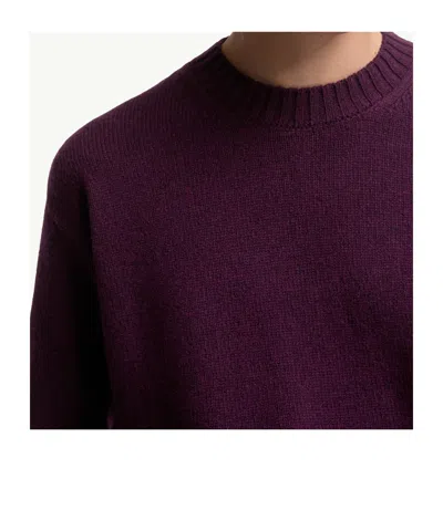 Moncler Pull En Laine Et Cachemire In Purple