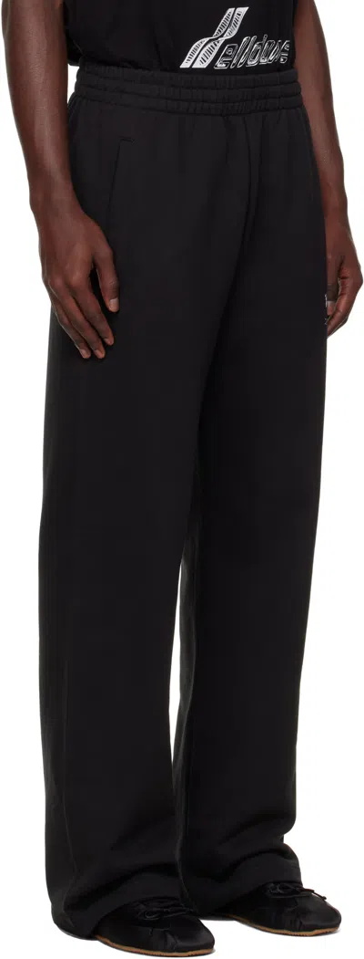 We11 Done Elastic Waist Sweatpants In Black