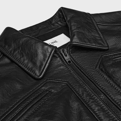 Celine Blouson In Lambskin In Black