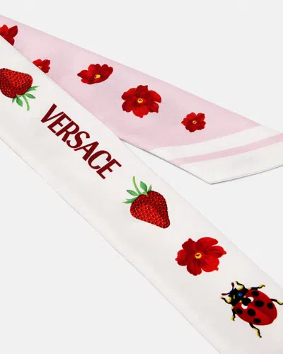 Versace Pointed Scarf In Neutral