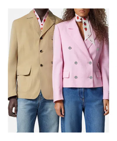 Versace Pointed Scarf In Neutral