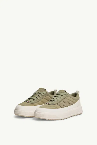Moncler Sneakers En Nubuck Et Daim Altive In Green