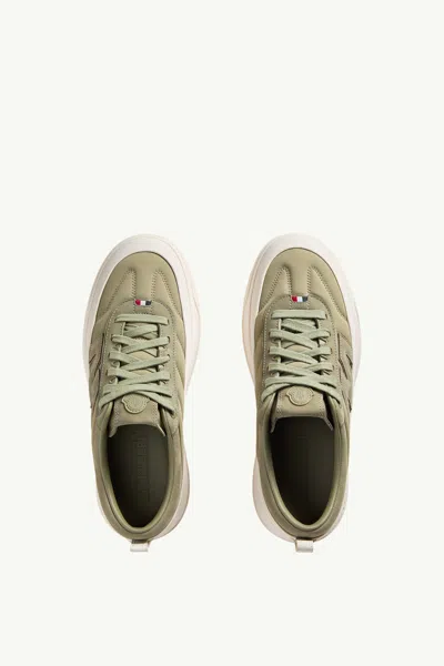 Moncler Sneakers En Nubuck Et Daim Altive In Green