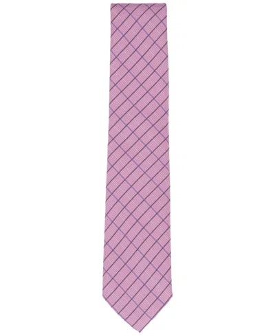 Club Room Men's Quaise Classic Grid Print Tie, Exclusively At Macy's