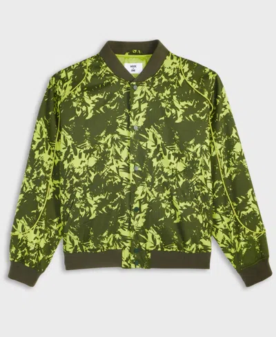 Mode Of One Men's Abstracted Floral Regular-fit Printed 9" Cargo Shorts, Macy's Exclusive In Green