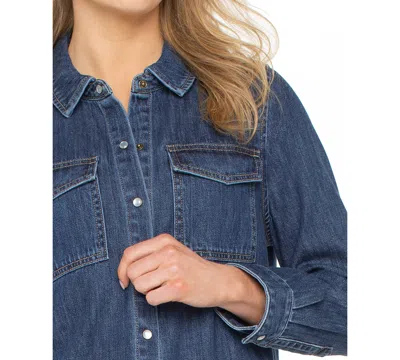 Liverpool Los Angeles Women's Denim Button-down Shirt