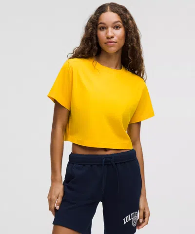 Lululemon All Yours Organic Cotton Cropped T-shirt