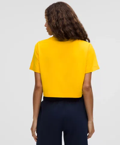 Lululemon All Yours Organic Cotton Cropped T-shirt