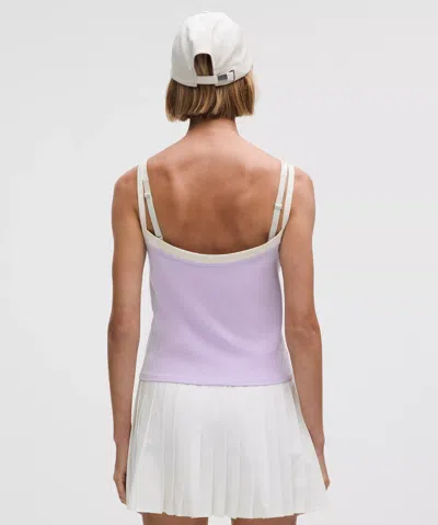 Lululemon Organic Cotton High-neck Ringer Tank Top