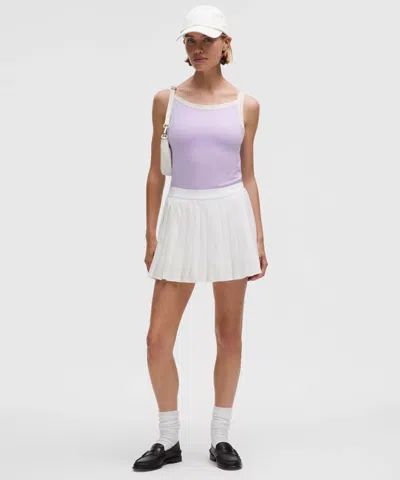 Lululemon Organic Cotton High-neck Ringer Tank Top