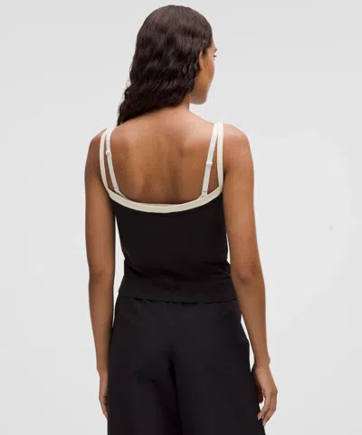Lululemon Organic Cotton High-neck Ringer Tank Top