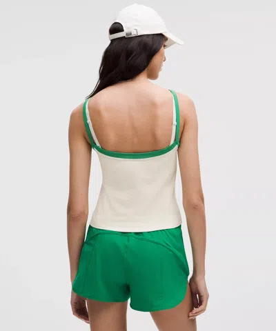 Lululemon Organic Cotton High-neck Ringer Tank Top