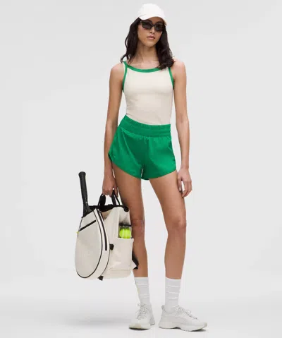 Lululemon Organic Cotton High-neck Ringer Tank Top