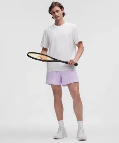 Lululemon Striped Mesh Tennis Short 5"