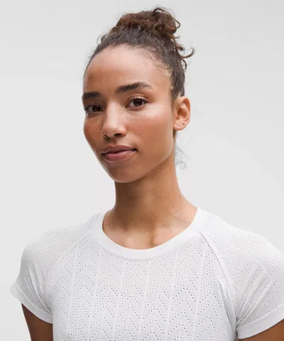 Lululemon Swiftly Pointelle Short-sleeve Shirt