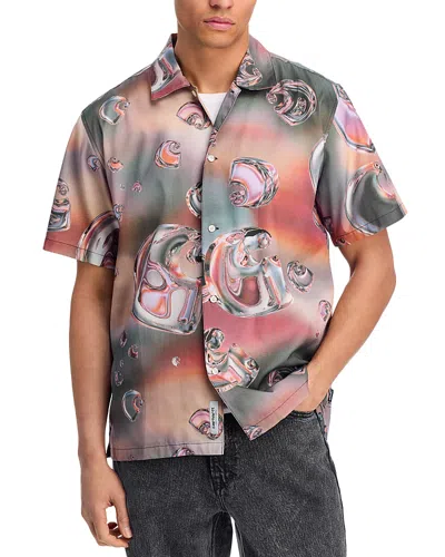 Carhartt Solar Chrome Short Sleeve Camp Shirt In Green