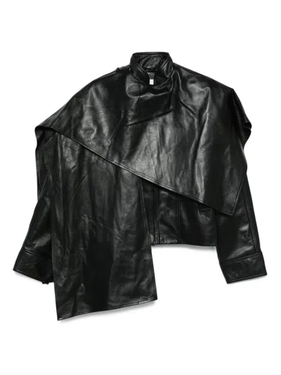 Ducie Naomi Leather Jacket In Black