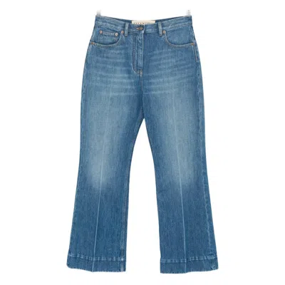 Valentino Multi-pocket Jeans In Blue