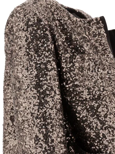 Fit F.it Cropped Sequined Jacket With Open Front