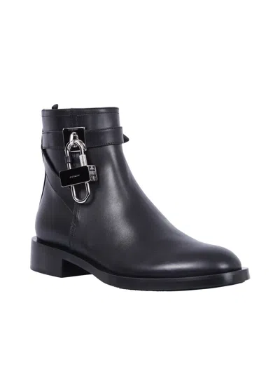 Givenchy Lock Flat Ankle Boots