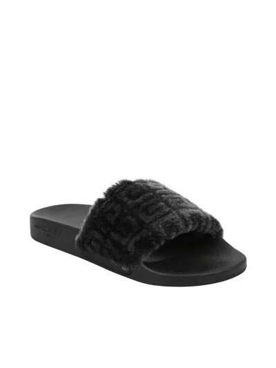 Givenchy 4g Shearling Slides