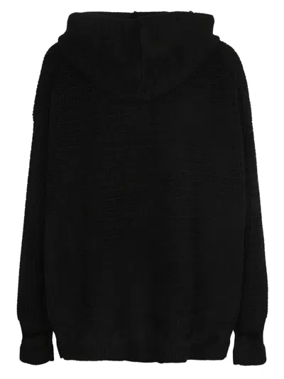 Givenchy 4-g Zipped Hoodie In Black