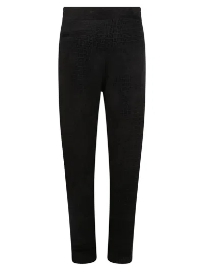 Givenchy Monogram-pattern Knitted Leggings In Black