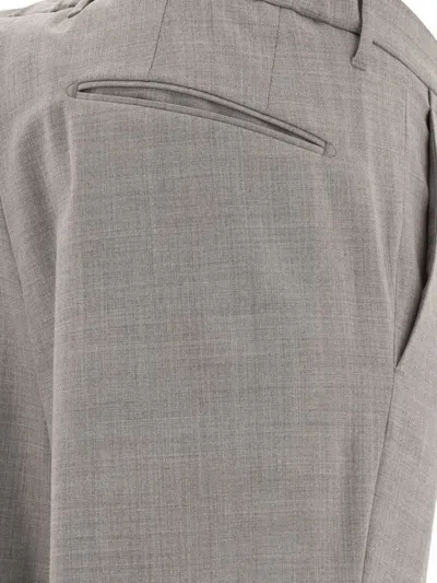 Incotex Tailored Grey Trousers With Straight-leg Cut In Gray