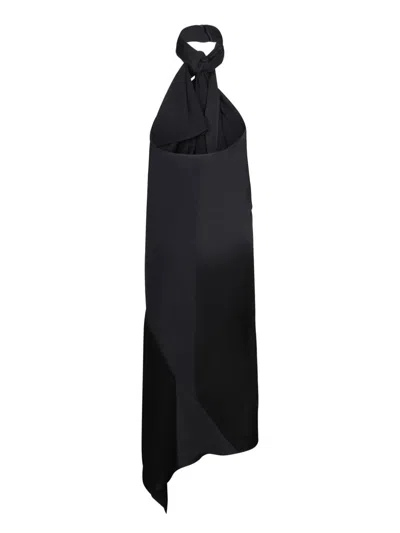 Givenchy Asymmetrical-cut Midi Dress In Black