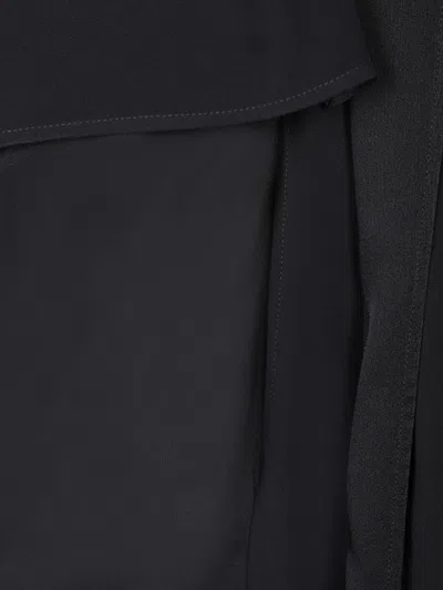 Givenchy Asymmetrical-cut Midi Dress In Black