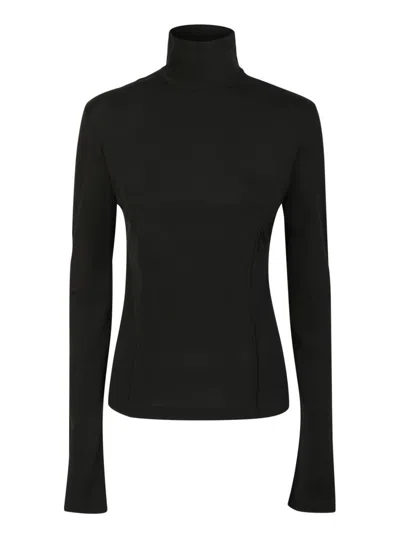 Givenchy Cutout Stretch-jersey Turtleneck Top In Black