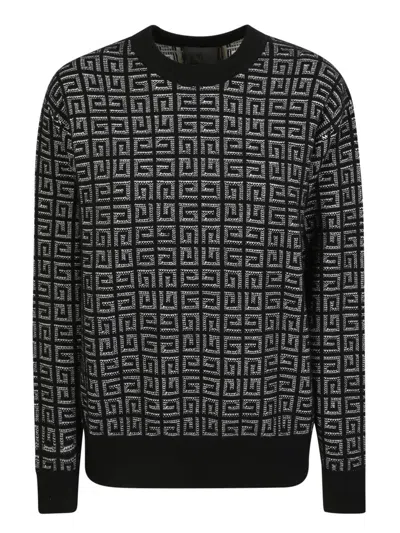 Givenchy 4g Jacquard-knit Jumper In Black