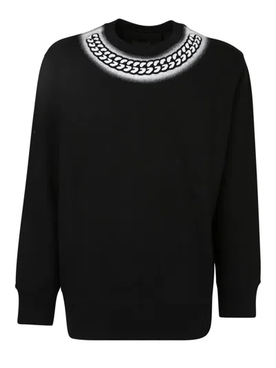 Givenchy X Chito Embossed Chain Print Sweatshirt In Black