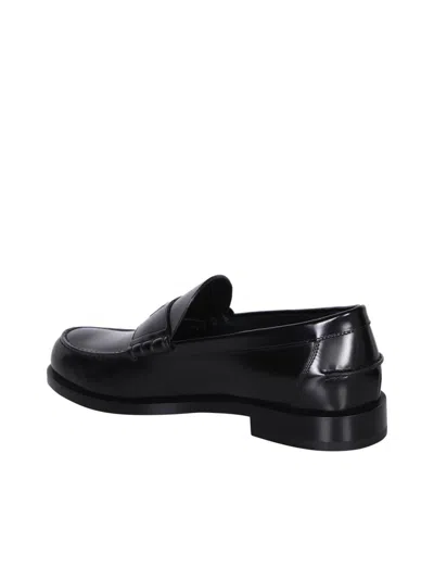 Givenchy 4g Plaque Leather Loafers In Black