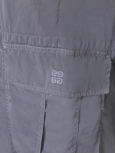 Givenchy Cargo Bermuda Shorts In Blue