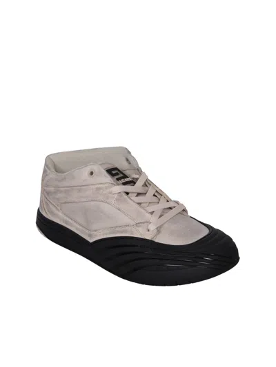 Givenchy Fabric And Leather Sneakers With Intentional Dirties