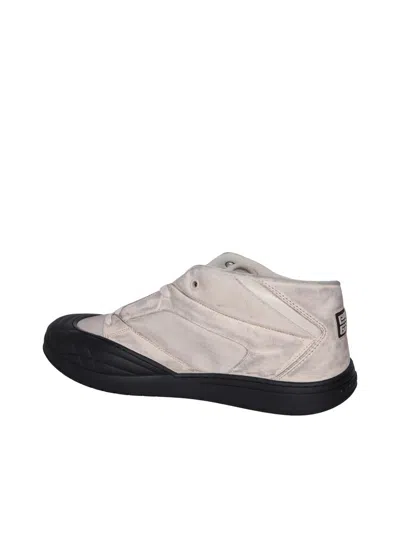 Givenchy Fabric And Leather Sneakers With Intentional Dirties