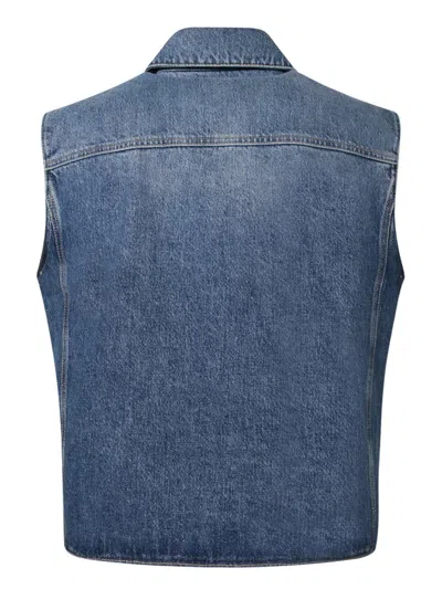 Givenchy Denim Vest In Blue