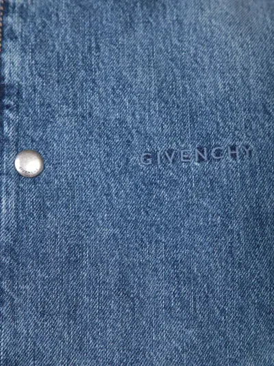 Givenchy Denim Vest In Blue