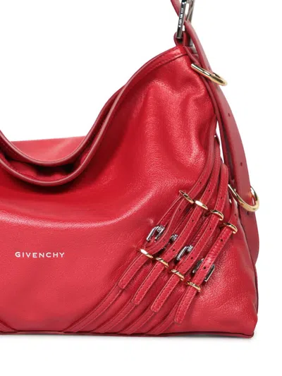 Givenchy Voyou Media Shoulder Bag In Red