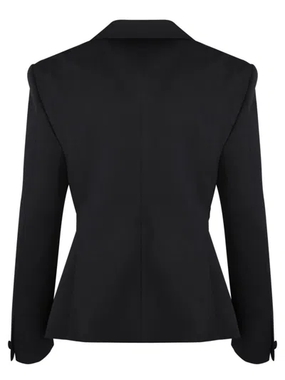 Givenchy Elegant Wool Blazer With Signature 4g Emblem In Black