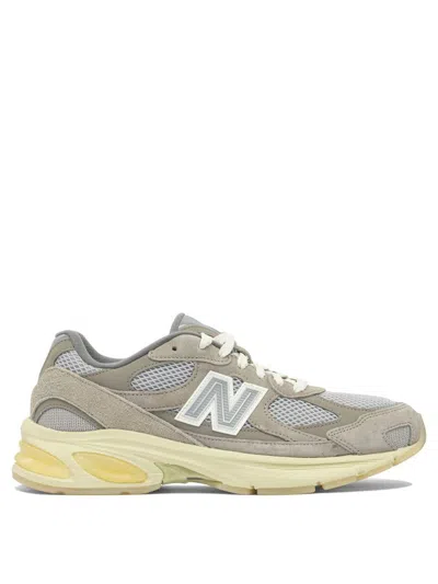 New Balance Mesh And Suede Slip-on Sneakers In Brown