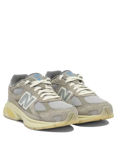 New Balance Mesh And Suede Slip-on Sneakers In Brown