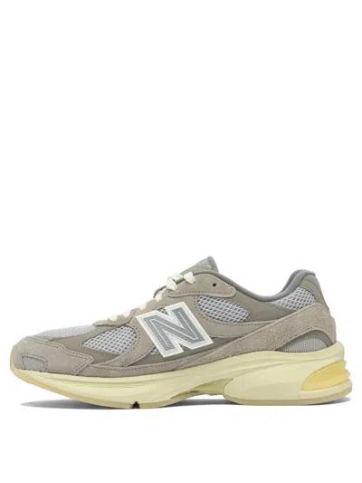 New Balance Mesh And Suede Slip-on Sneakers In Brown
