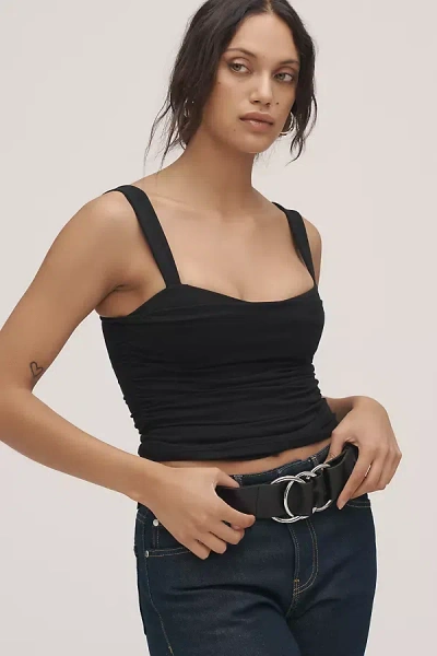 Reformation Trish Knit Tank Top In Black