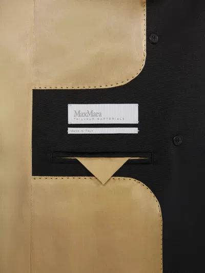 Max Mara Double Breasted Blazer In Black