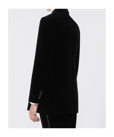 Max Mara Double Breasted Blazer In Black