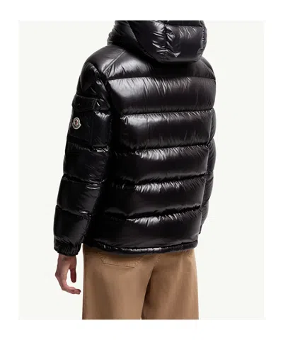 Moncler Maire Hooded Short Down Jacket In Black